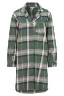 Damella - Flannel Nightshirt  - Ternet Natkjole - Grøn