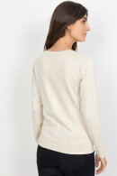 SoyaConcept - SC-Dollie 446 - Kort Strik Cardigan - Cream Melange