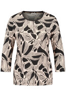 Gerry Weber - Print Jersey T-shirt - Lyocell - Black & Gold