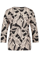 Gerry Weber - Print Jersey T-shirt - Lyocell - Black & Gold