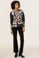 Gerry Weber - Strikbluse - Jumper m Uld - Black & Camel