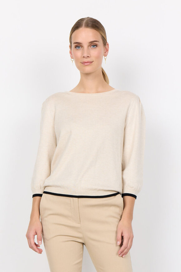 SoyaConcept - SC-Dollie 775 - Strik Pullover - Creme