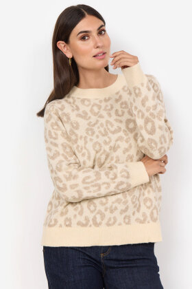 SoyaConcept - SC-Ine 3 - Leopard Pullover - Cream