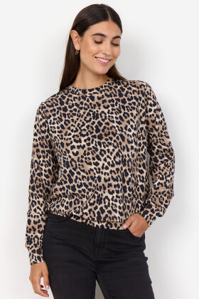 SoyaConcept - SC-Ophia 1 - Leopard Bluse - Sand Combi