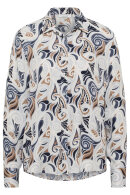 Eterna - Paisley Print Skjorte Bluse - Grey Combi