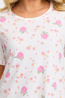 Damella - Bomulds Natkjole - Big Shirt - Blomster