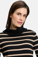 Betty Barclay - Finstrik Pullover Stribet - Black