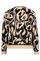 Betty Barclay - Mønstret Strikket Cardigan - Beige & Black