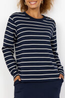 SoyaConcept - SC-Barni 26 - Stribet Pullover - Navy