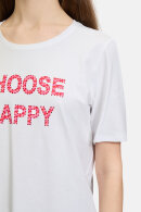 Betty Barclay - T-shirt Happy Print - Hvid