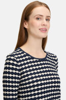 Betty Barclay - T-shirt - Bølget Tekstur - Navy