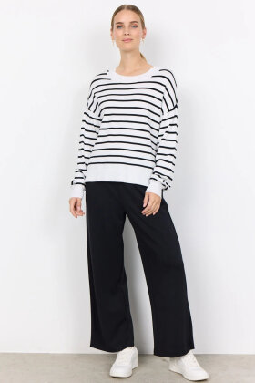 SoyaConcept - SC-Dollie Stripe 780 - Stribet Strik - Off White