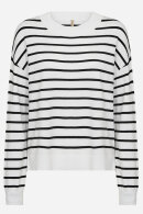 SoyaConcept - SC-Dollie Stripe 780 - Stribet Strik - Off White