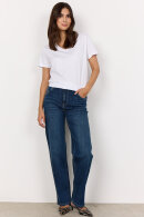 SoyaConcept - SC-Kimberly 34-B - MidWaist Straight Leg - Mørk Denim