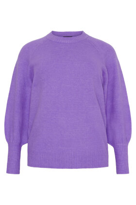 No.1 by OX - Sweater Pullover Ballonærmer - Paisley Purple