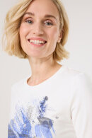 Gerry Weber - T-shirt m Abstrakt Print - Off White & Blue