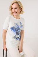 Gerry Weber - T-shirt m Abstrakt Print - Off White & Blue