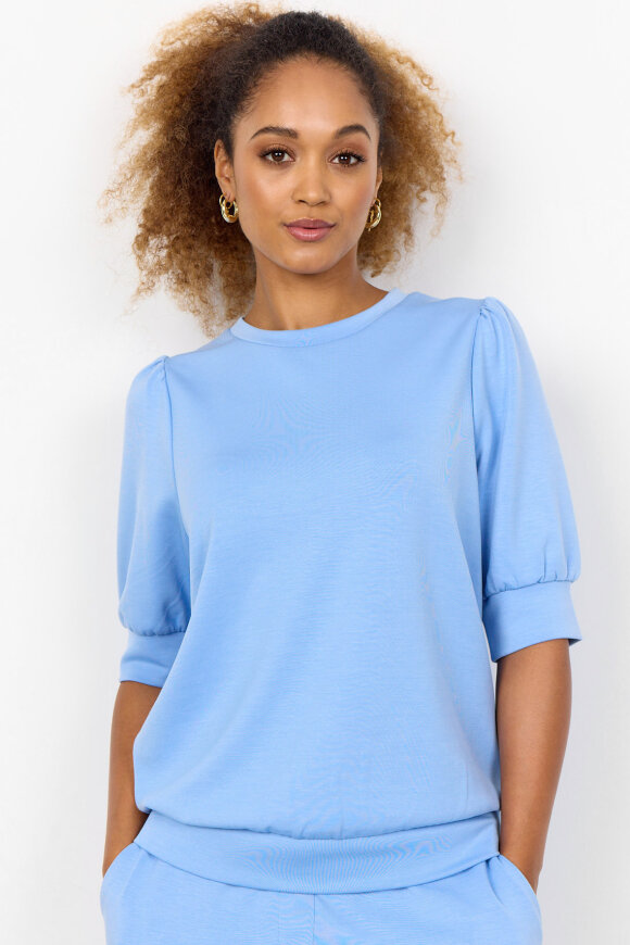 SoyaConcept - SC-BANU 83 - Bluse Sweatkvalitet - Lyseblå