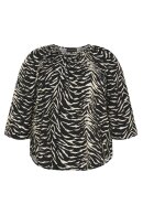 No.1 by OX - Bluse Zebra Print - Sort