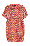 No.1 by OX - Elegant Tunika Kjole - Chiffon - Orange