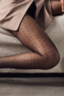 Decoy - Gold Dots Tights - Fashion Strømpebukser -  20 den - Black