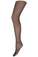 Decoy - Gold Dots Tights - Fashion Strømpebukser -  20 den - Black