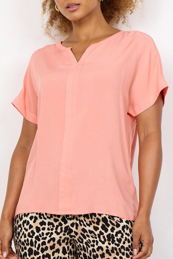 SoyaConcept - SC-Radia 9 Bluse - Løst Snit - Peach