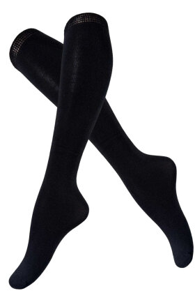 Kilde - Diabetic Knee Stocking - Thick Bamboo Seamless - Black