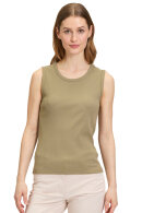 Betty Barclay - Top - Ribstrikket - Khaki Oliven