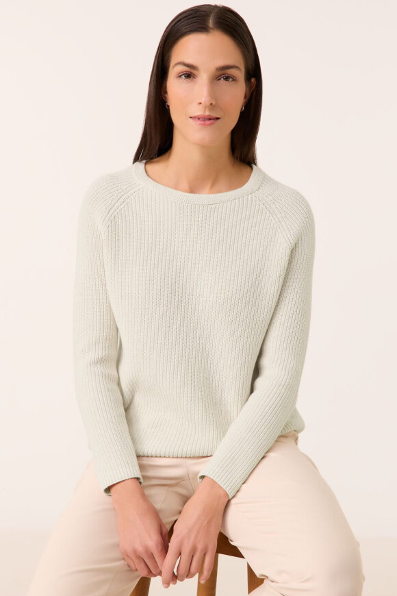 Gerry Weber - Strikket Pullover - Raglan Ærmer - Cream Melange