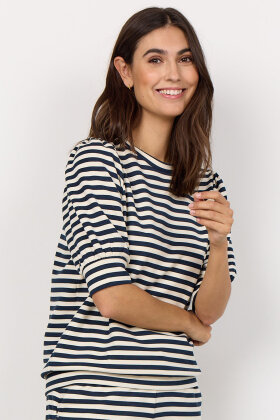 SoyaConcept - SC-Barni 44 Blouse - Stribet Sweater - Navy