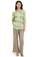 Betty Barclay - Bluse - Grafisk Print Blød Viskose - Khaki